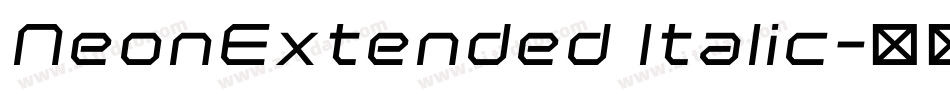NeonExtended Italic字体转换